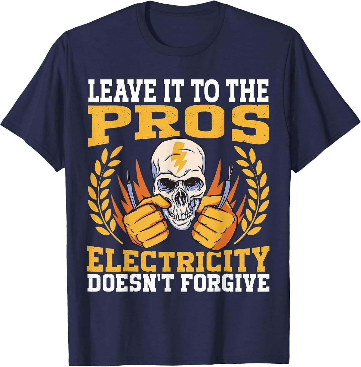 Electrician & Linesman for Electricians T-Shirt - Navy Blue