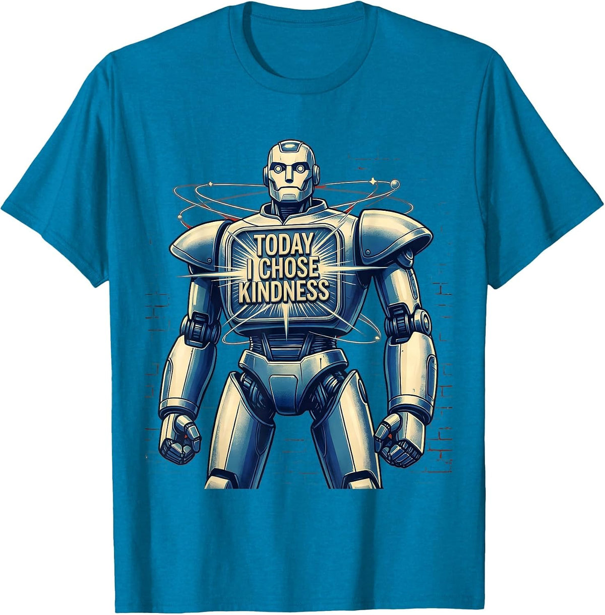 Today I Chose Kindness Positive Mindset Design T-Shirt - Sapphire Blue
