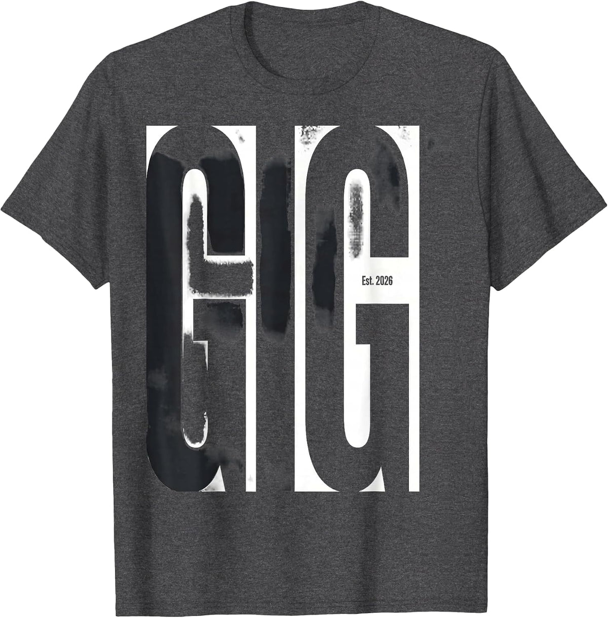 Gigi Est 2026 First Time Grandma Gift Grandparent T-Shirt - Dark Heather Grey