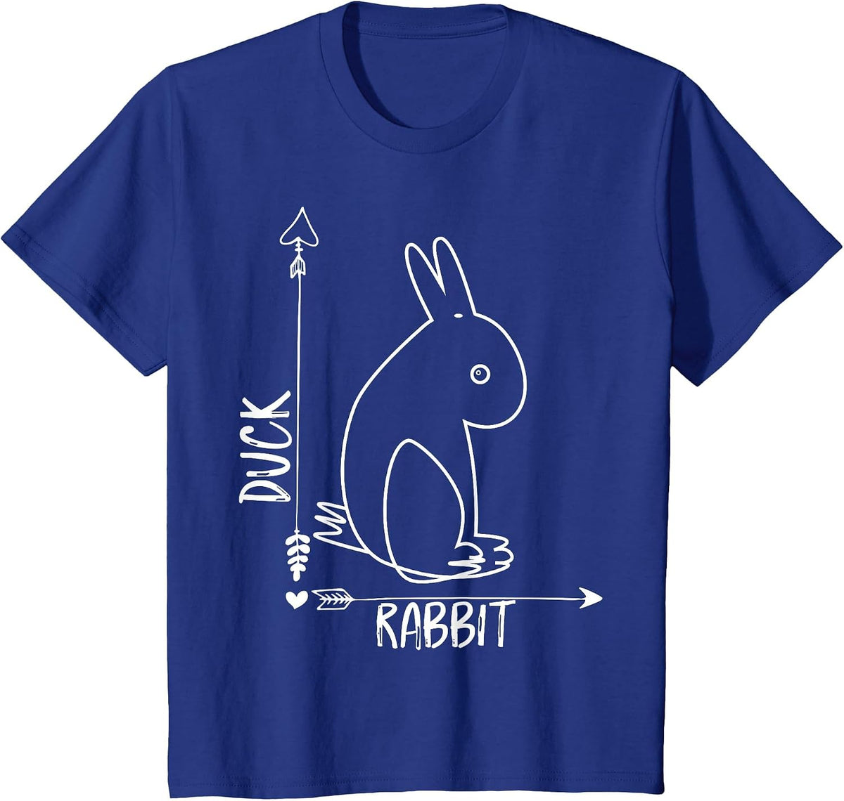 Funny Science Nerd Physics Math Geek Teacher Rabbit Duck T-Shirt - Royal Blue