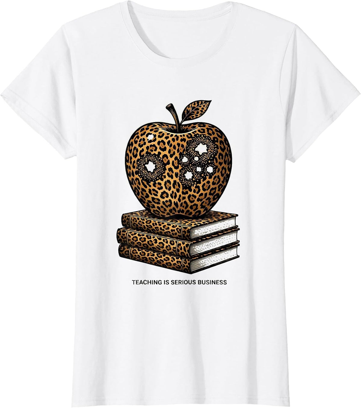 Teaching Is Serious Business Educator Design T-Shirt - White