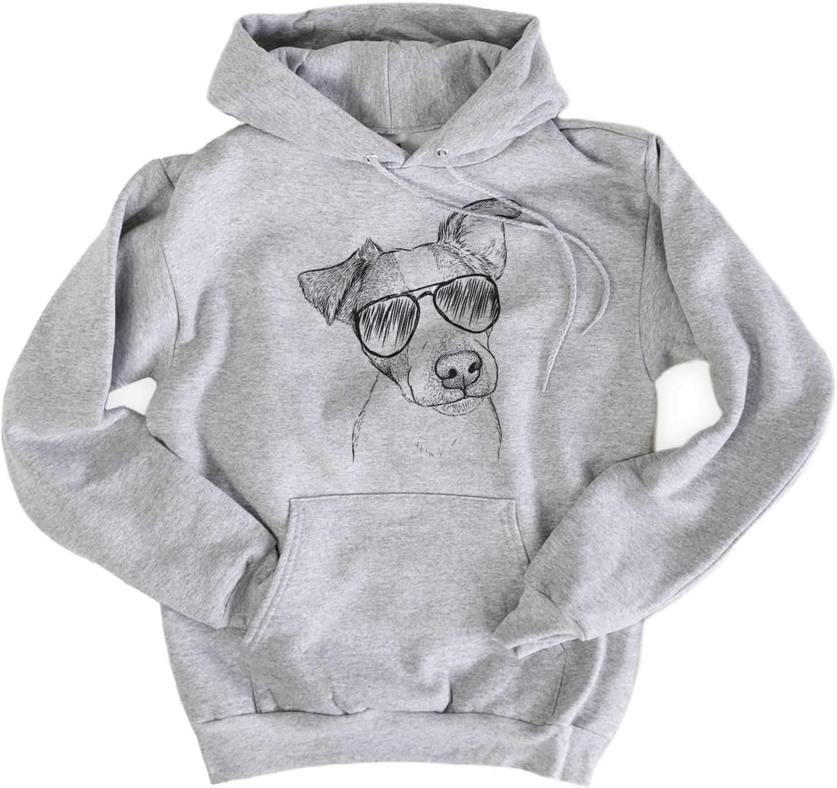 Aviator Bosse the Jack Russell Terrier Dog Triblend T-Shirt - Unisex Pullover Hoodie Sweatshirt