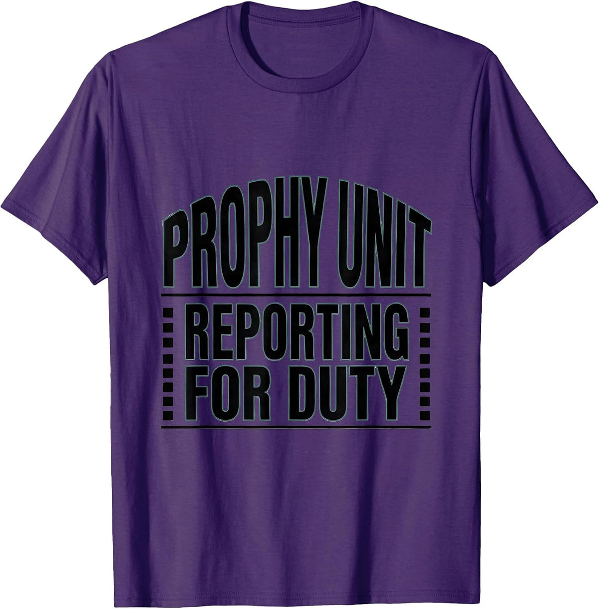 Men's Prophy Unit Reporting For Duty Funny Dental Hygienist Humor T-Shirt - Purple