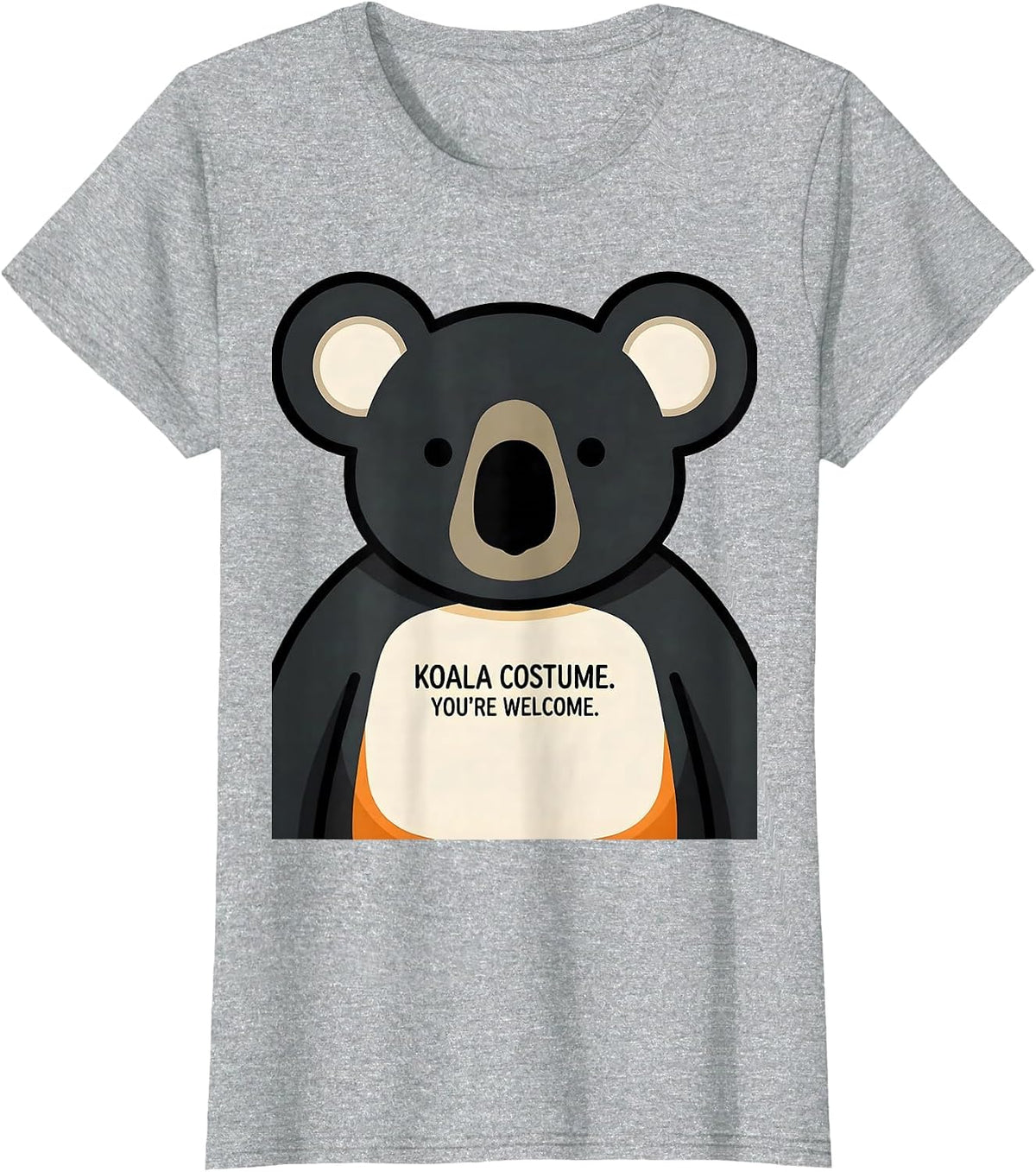 Women's Koala Costume You're Welcome Funny Halloween Pun T-Shirt - Heather Grey