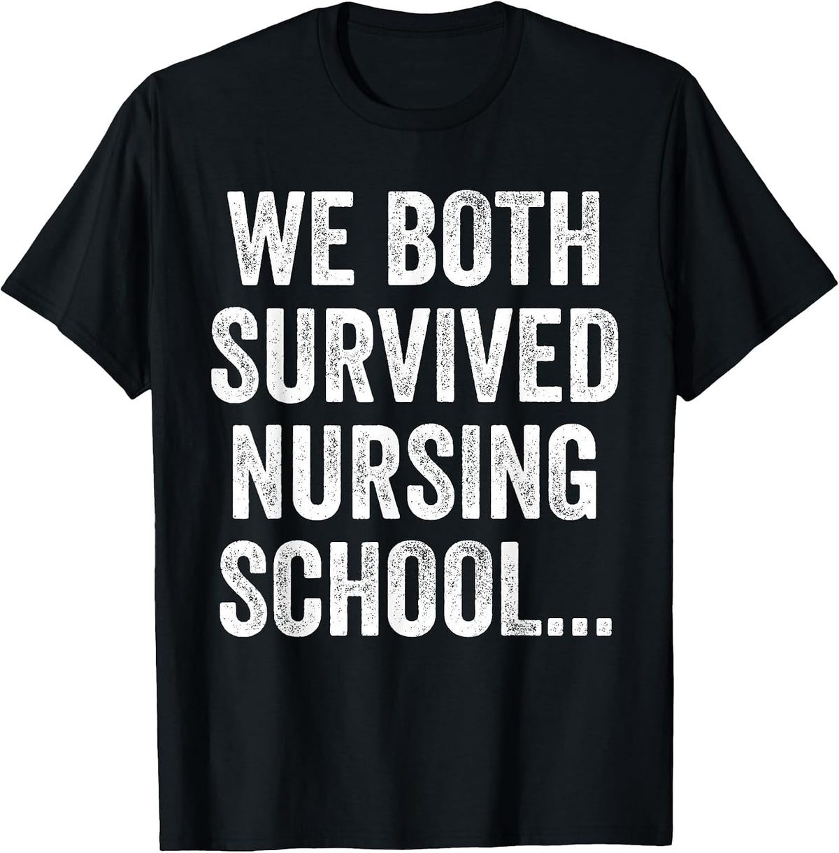 Funny Boyfriend Husband Nursing Student Nurse School Couple T-Shirt - Black