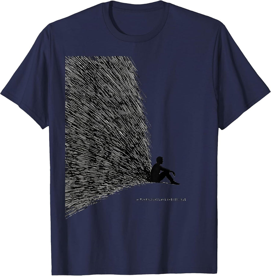 I'm Running On Fumes And Feelings Funny Emotional Support T-Shirt - Navy Blue