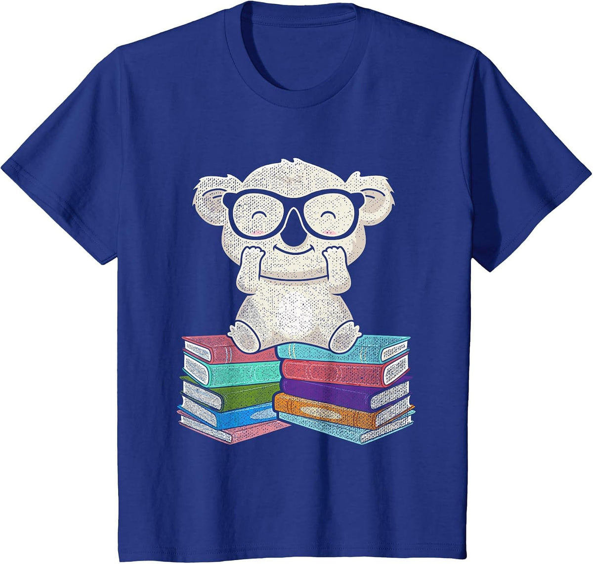Koala Bear Reading Books Koala T-Shirt - Royal Blue
