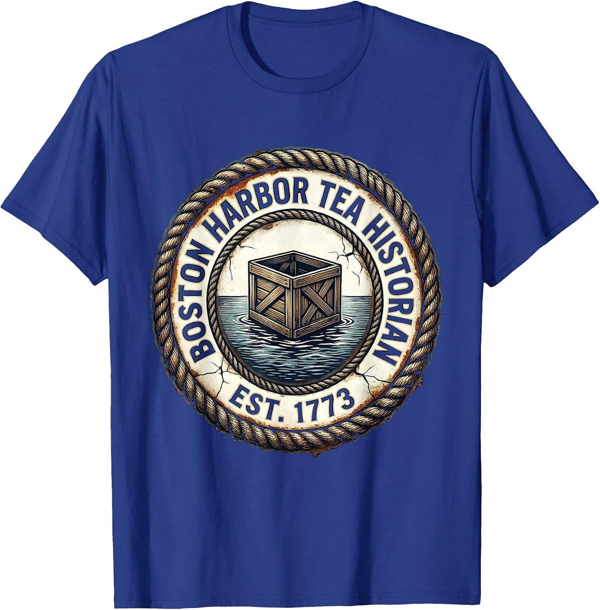 Boston Harbor Tea Historian Est 1773 Funny History Teacher T-Shirt - Royal Blue