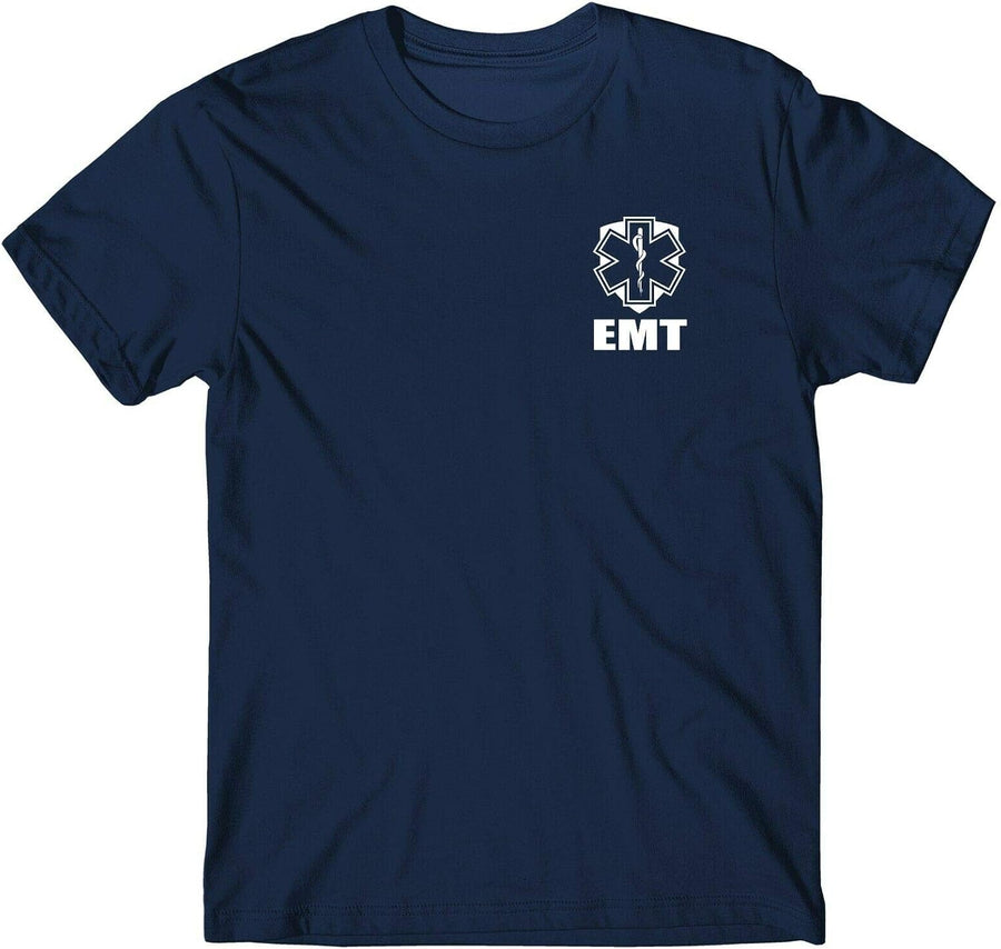 Smart People Clothing EMT DryBlend Tee 2, Emergency Medical Technician, First Responder - Navy
