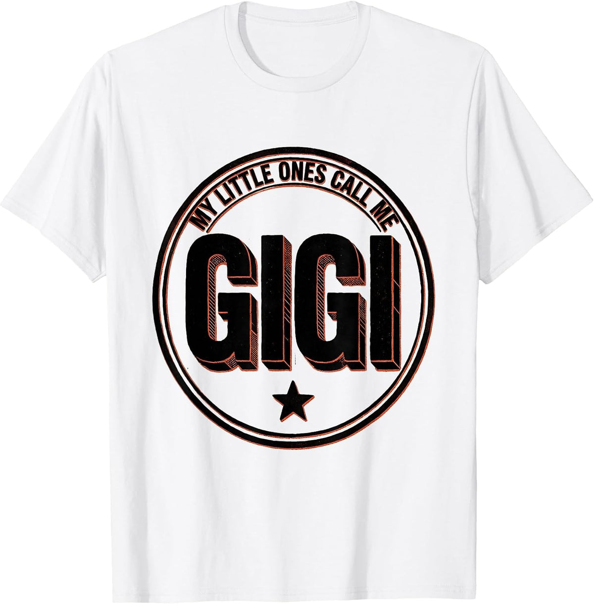 Men's My Little Ones Call Me Gigi Funny Grandma Nickname Vintage T-Shirt - White