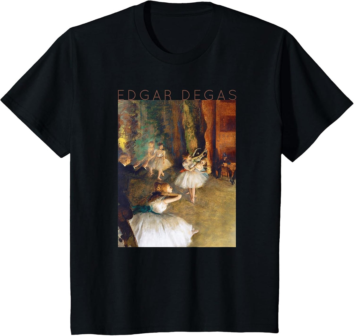 Edgar Degas Dancers #2 for Artists and Ballerinas T-Shirt - Black