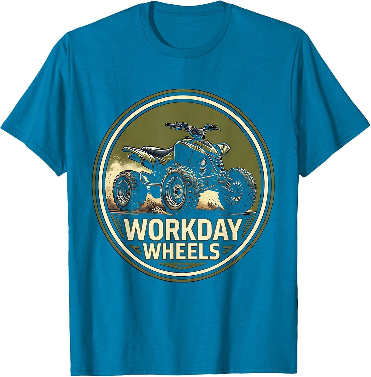Workday Wheels Quad Bike Motocross Off-Road Rider Pride T-Shirt - Sapphire Blue