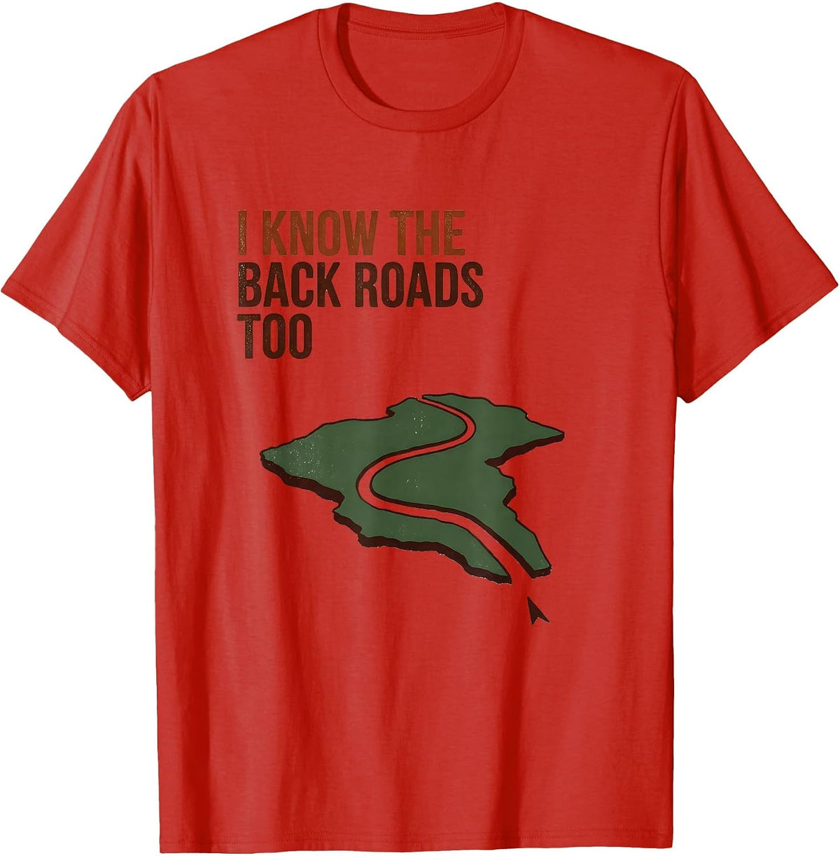 Men's I Know The Back Roads Too Vintage History Teacher Gift T-Shirt - Red