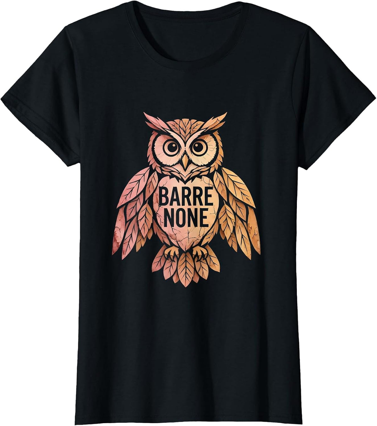 Women's Barre None Balletcore Fashion Inspirational Design T-Shirt - Black