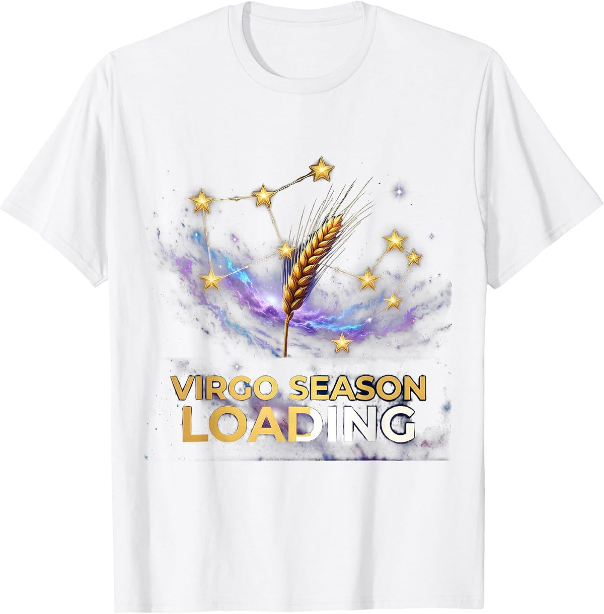 Virgo Season Loading Zodiac Astrology Design T-Shirt - White