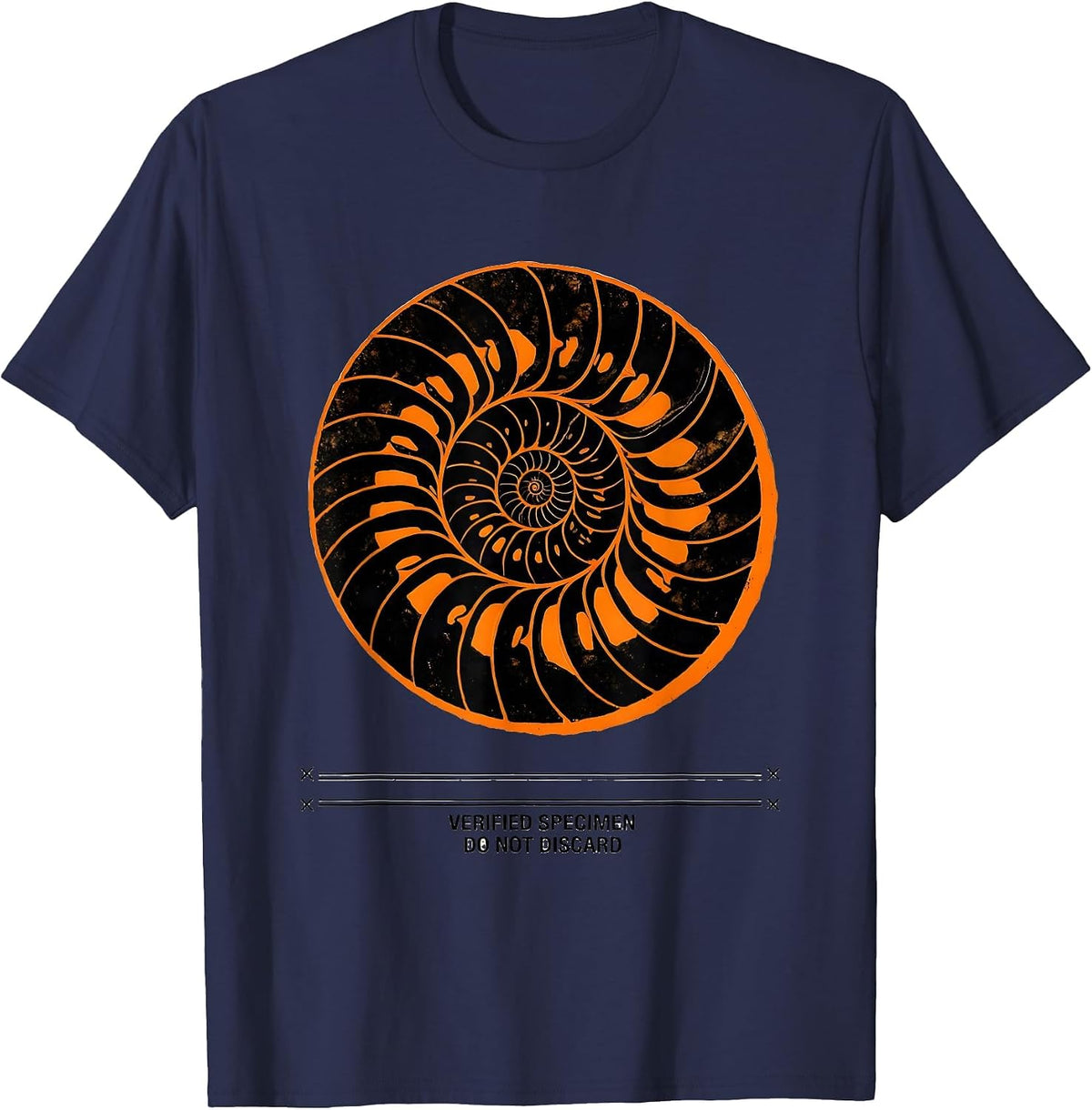Men's Verified Specimen Do Not Discard Funny Geology Rock T-Shirt - Navy Blue