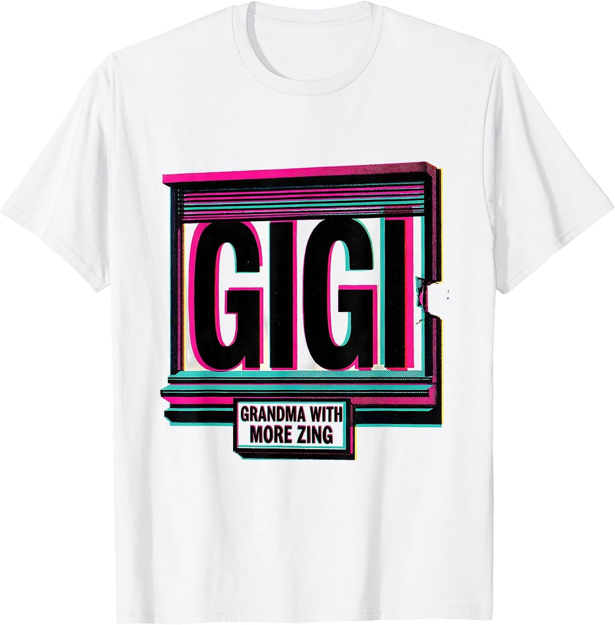 Men's Gigi Grandma With More Zing Funny Grandmother Gift T-Shirt - White