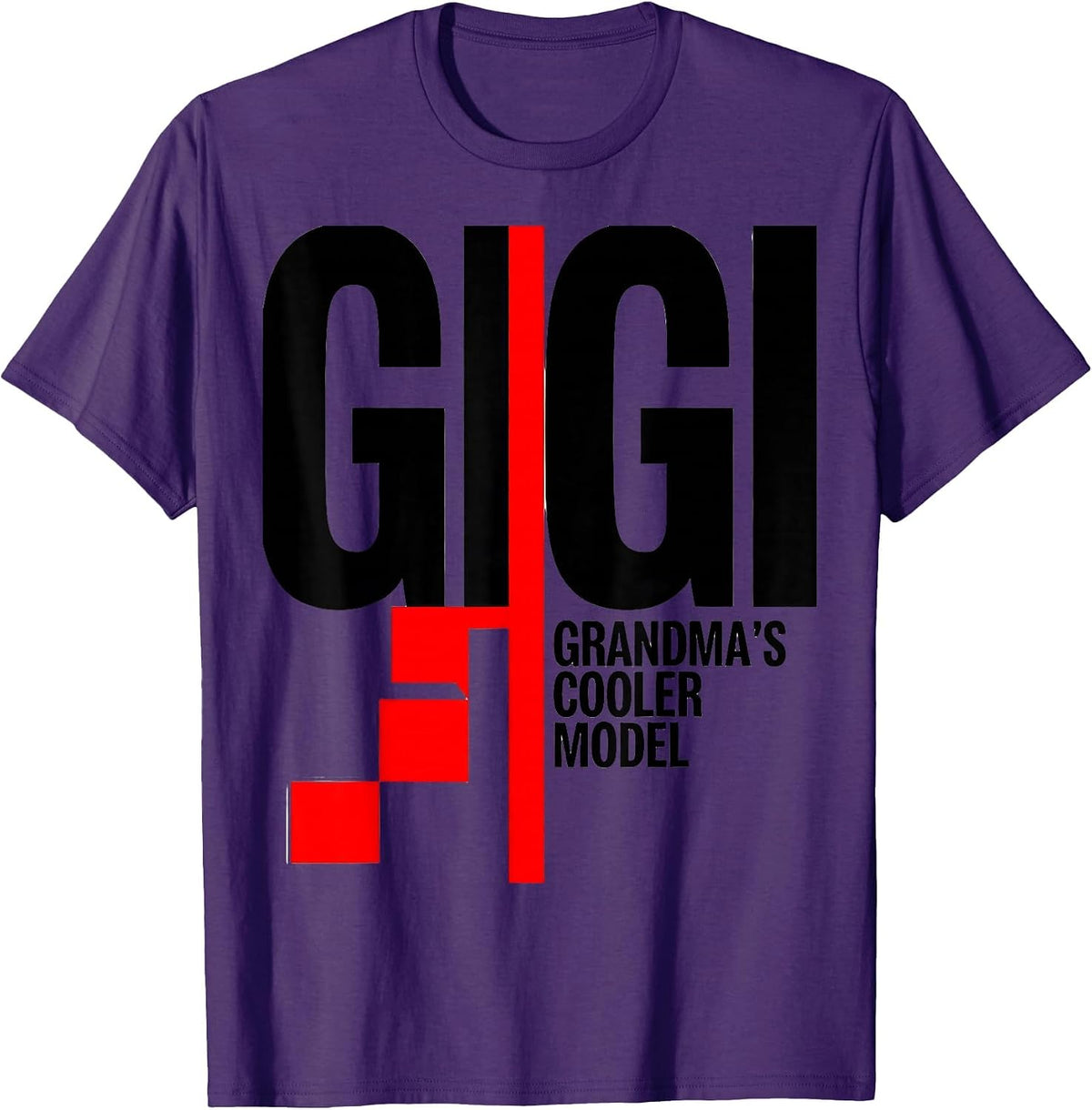 Men's Gigi Grandma's Cooler Model Funny Grandma Gift T-Shirt - Purple