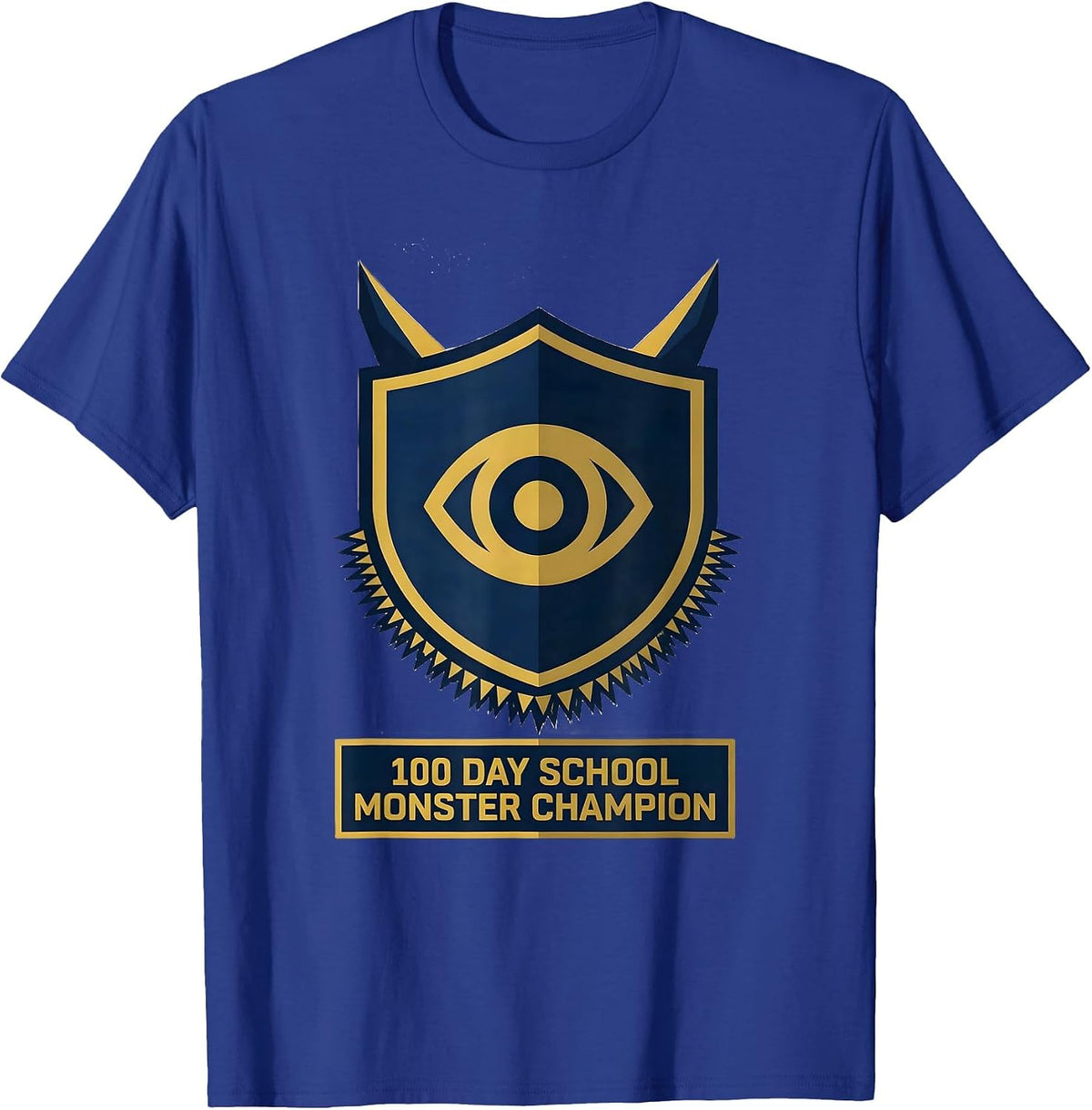 Men's 100 Day School Monster Champion Cute 100th Day Kids T-Shirt - Royal Blue