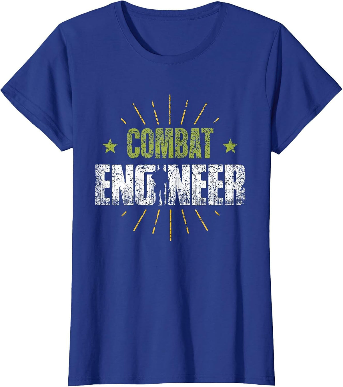 Combat Engineer Veteran's Day Veterans Combat Veteran T-Shirt - Royal Blue