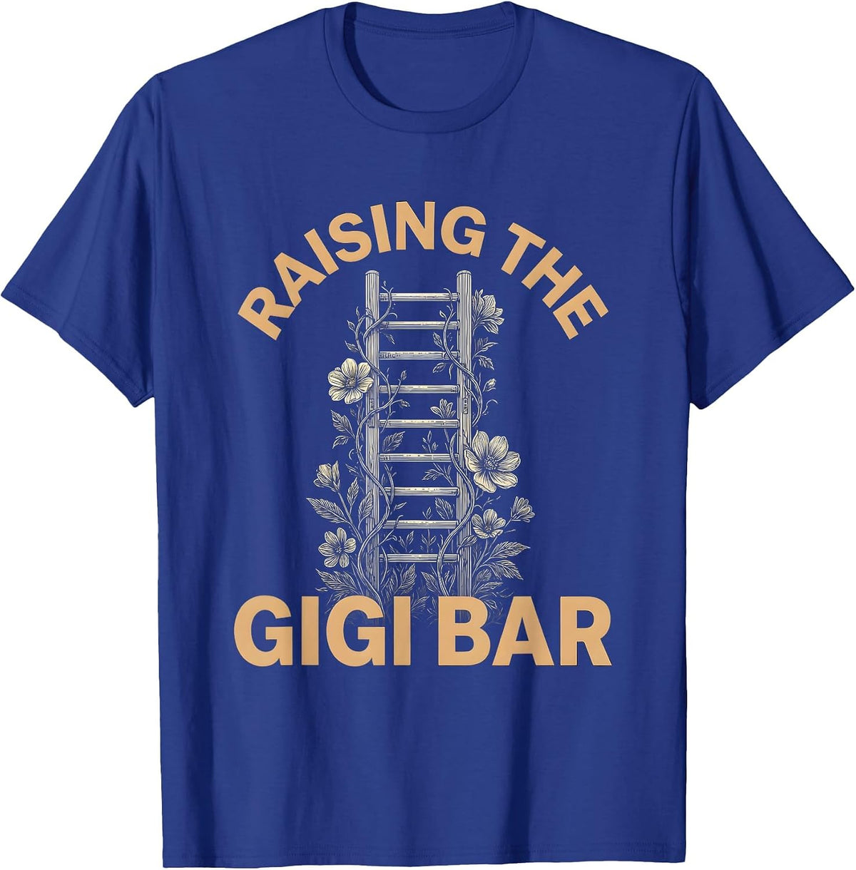 Raising the Gigi Bar Grandma Pride Design T-Shirt - Royal Blue