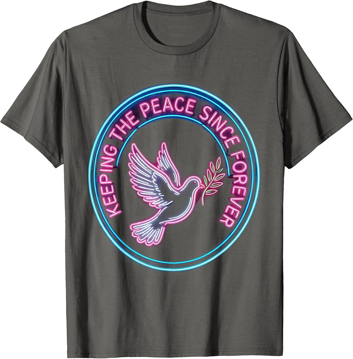 Keeping the Peace Since Forever In-Law Life Design T-Shirt - Asphalt Grey