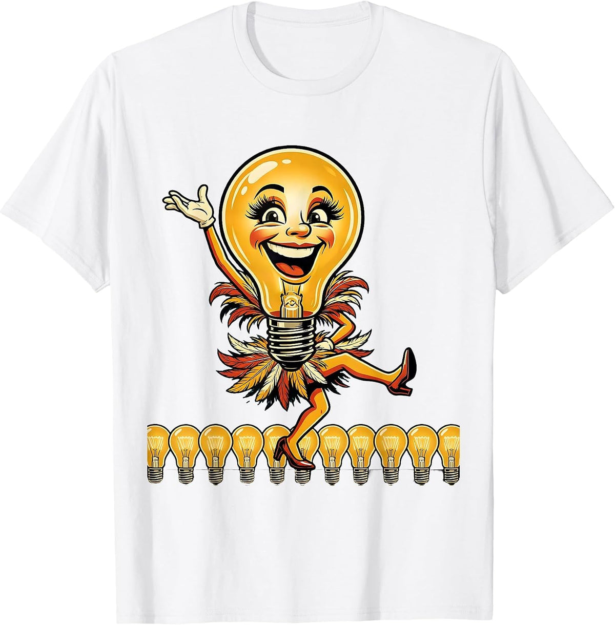 Men's In My Showgirl Era Stage Footlights Dancer T-Shirt - White