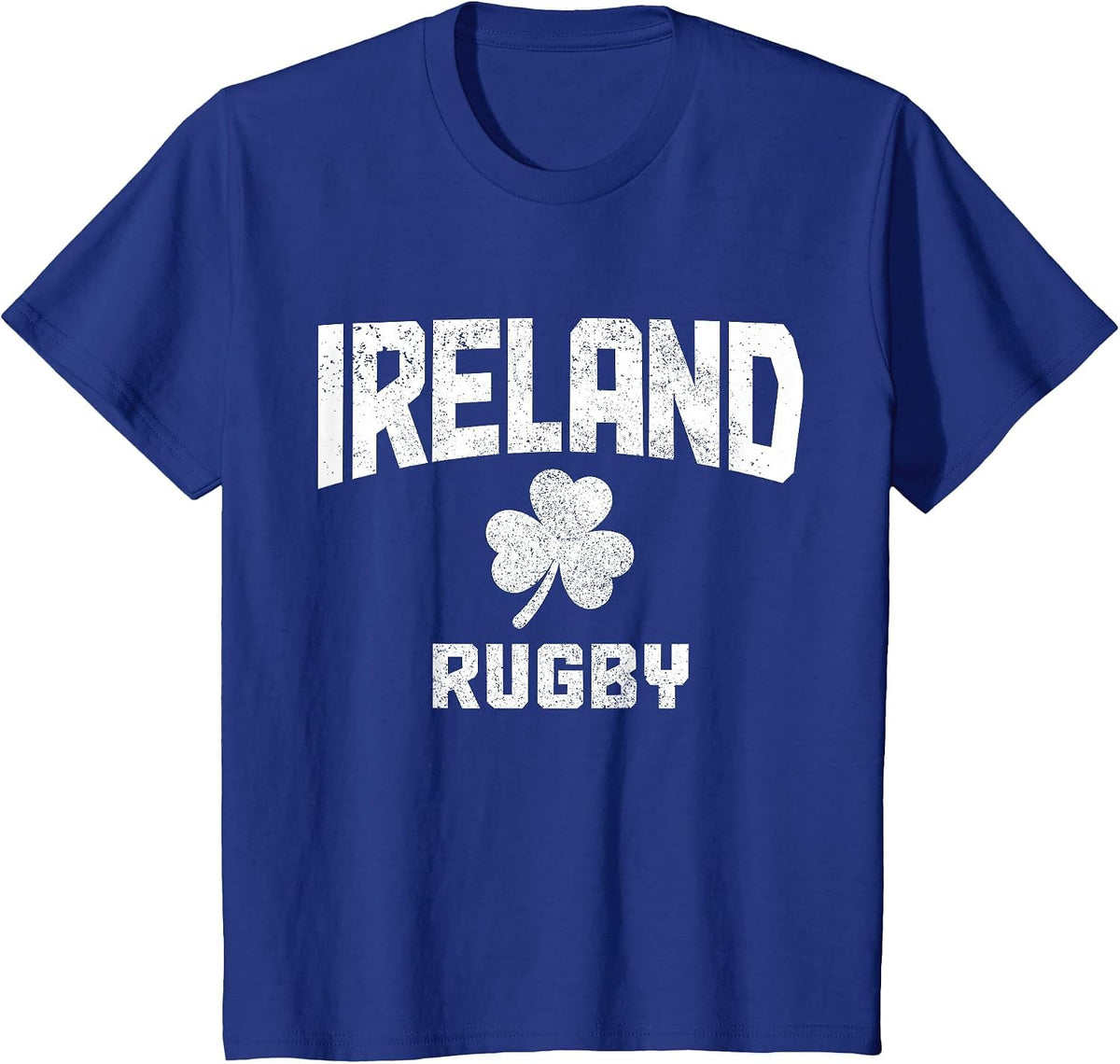 Ireland Rugby Irish Shamrock Green St Patricks Day T-Shirt - Royal Blue
