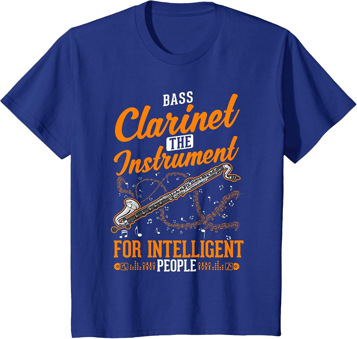 Bass Clarinet Instrument for Intelligent People T-Shirt - Royal Blue