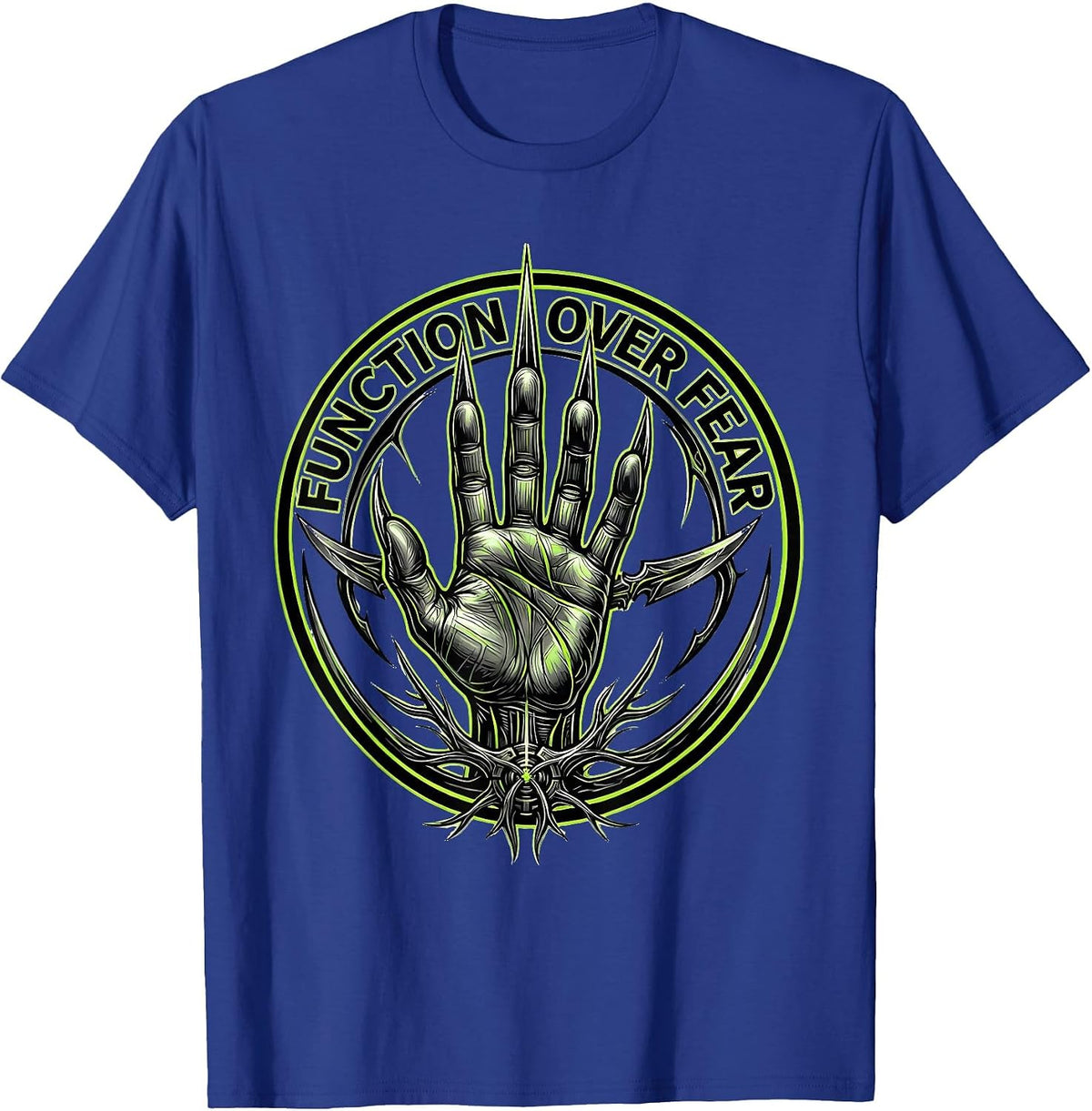 Function Over Fear Occupational Therapy Design T-Shirt - Royal Blue