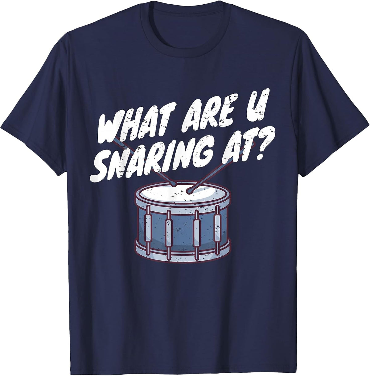 Drummer Drum Kit T-Shirt - Navy Blue