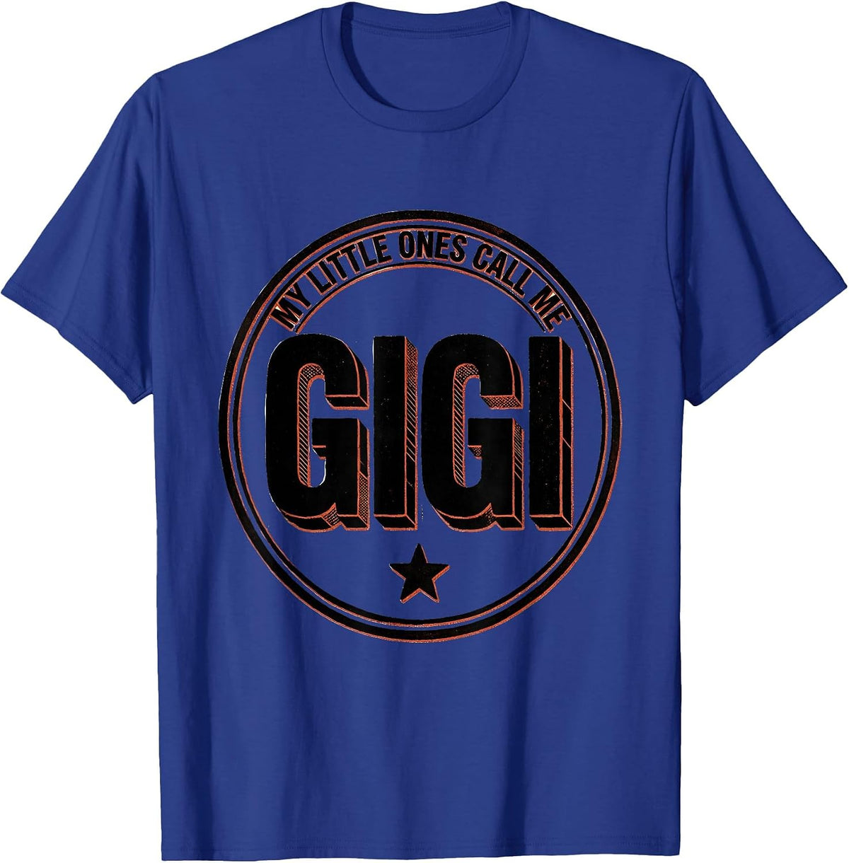 Men's My Little Ones Call Me Gigi Funny Grandma Nickname Vintage T-Shirt - Royal Blue