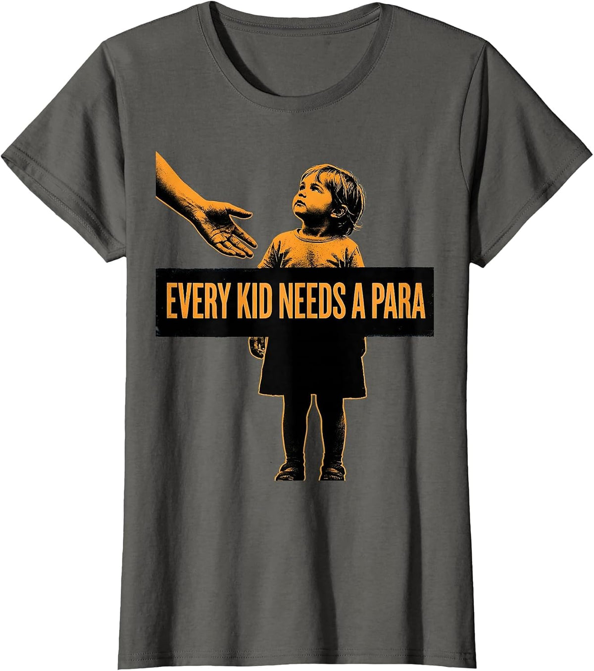 Women's Every Kid Needs A Para Paraprofessional Design T-Shirt - Asphalt Grey