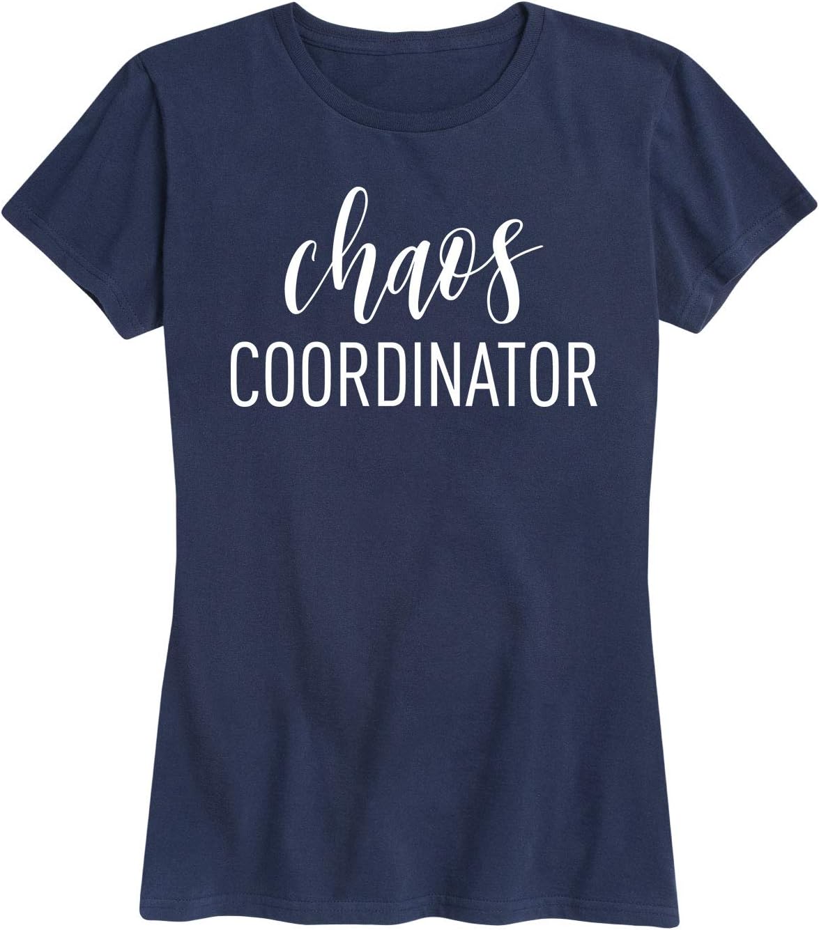 Instant Message - Chaos Coordinator - Women's Short Sleeve Graphic T-Shirt - Navy