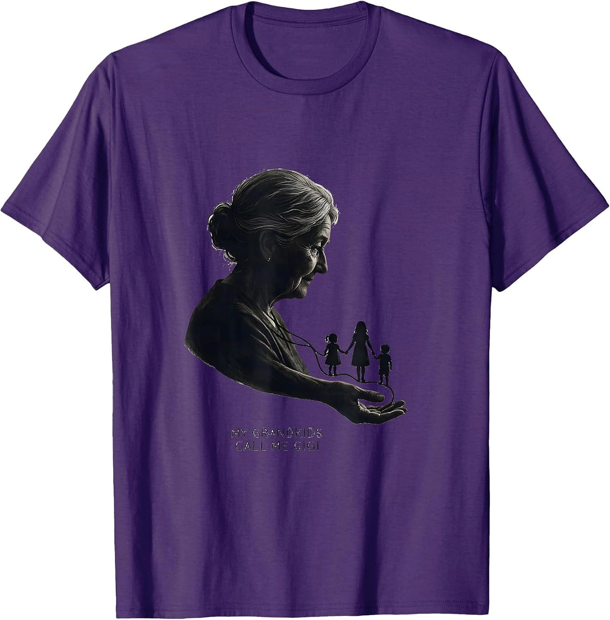 My Grandkids Call Me Gigi Sentimental Grandma Gift Family T-Shirt - Purple