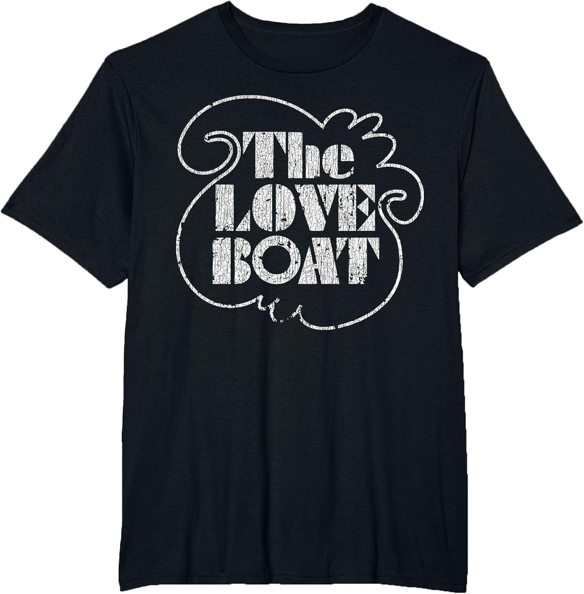 The Love Vintage Boat 80s Tv 2 T-Shirt - Black