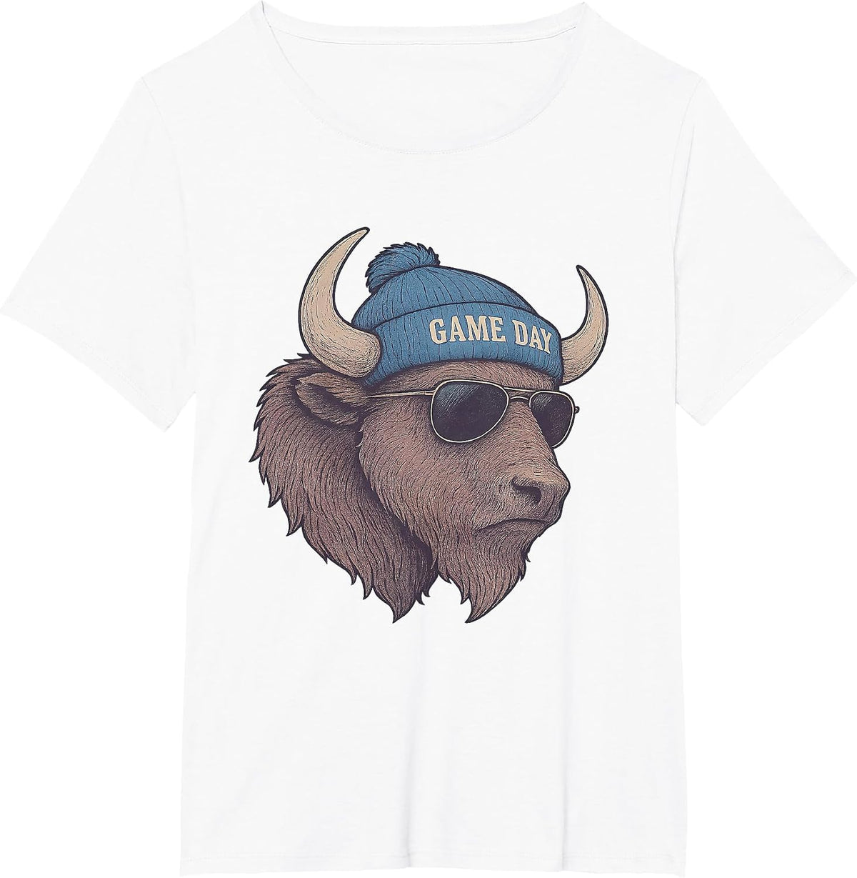 Game Day Buffalo Cold Vintage T-Shirt - White
