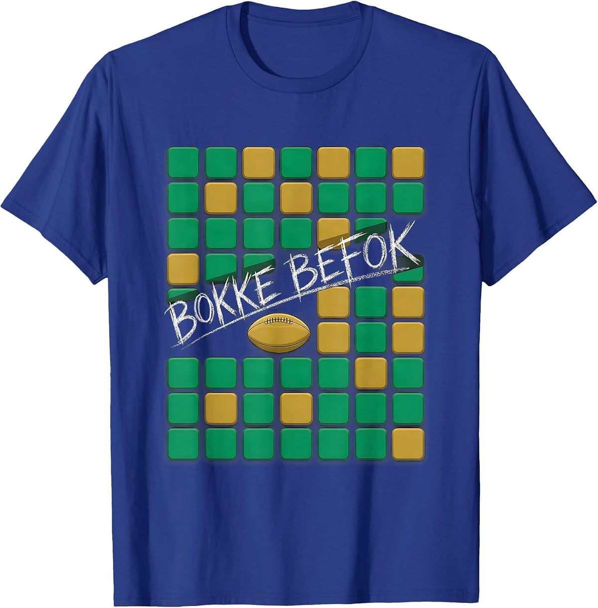 Men's Bokke Befok South African Rugby Bokke Fan Pride T-Shirt - Royal Blue