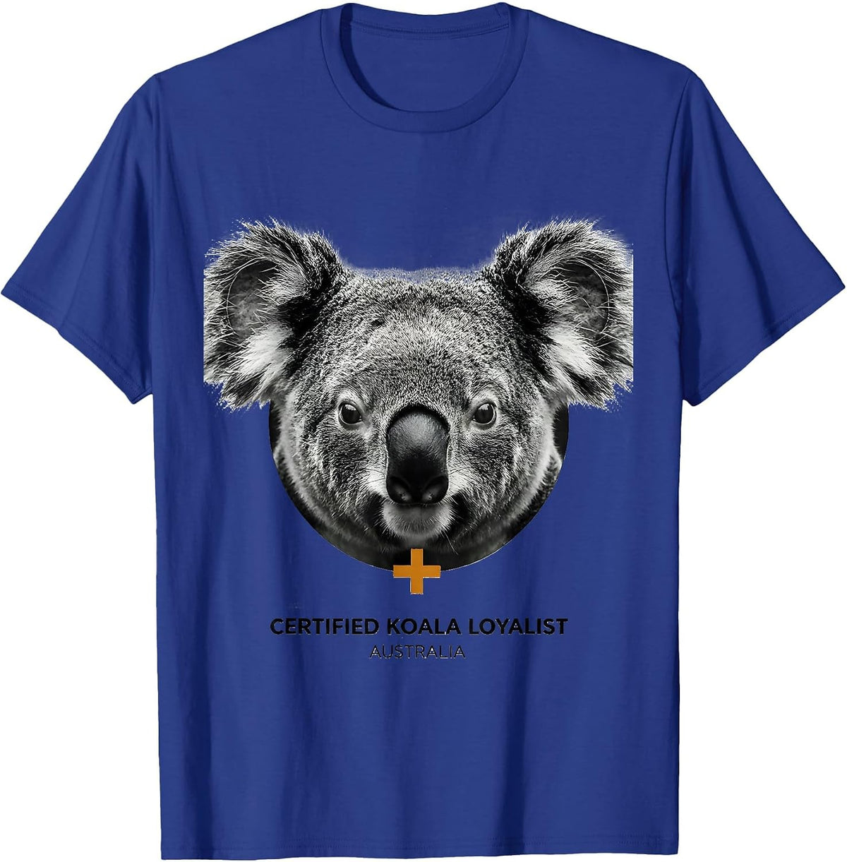 Men's Certified Koala Loyalist Australia National Pride Souvenir T-Shirt - Royal Blue