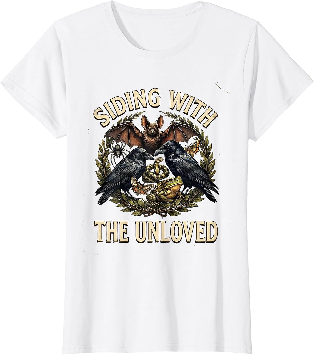 Women's Siding With The Unloved Vintage Nature Misunderstood T-Shirt - White