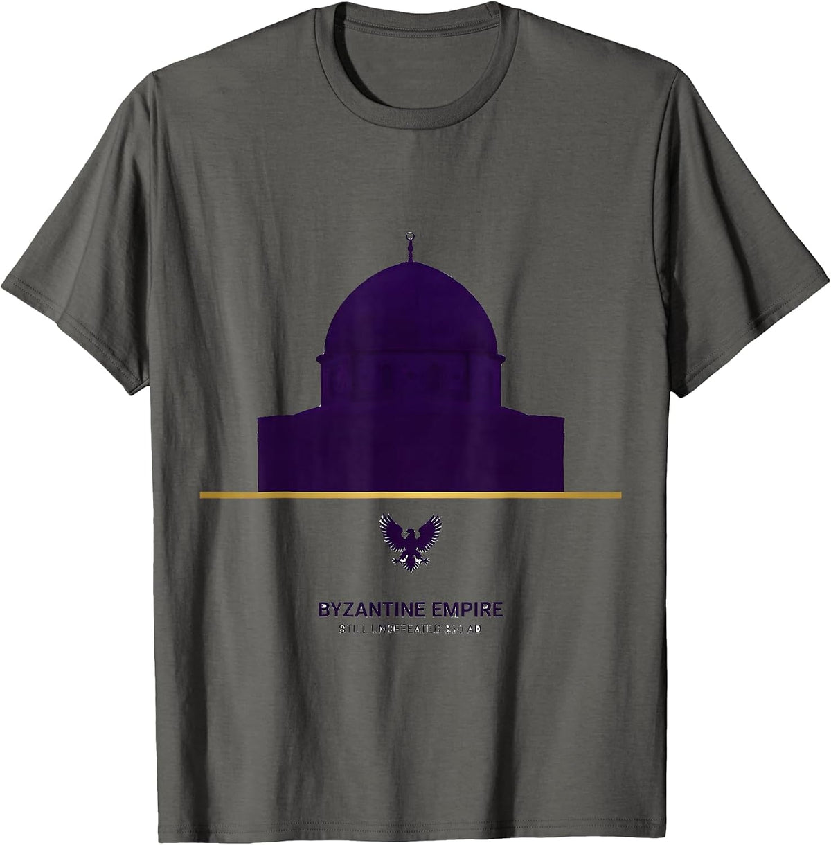 Byzantine Empire, Still Undefeated 330 AD History Teacher T-Shirt - Asphalt Grey