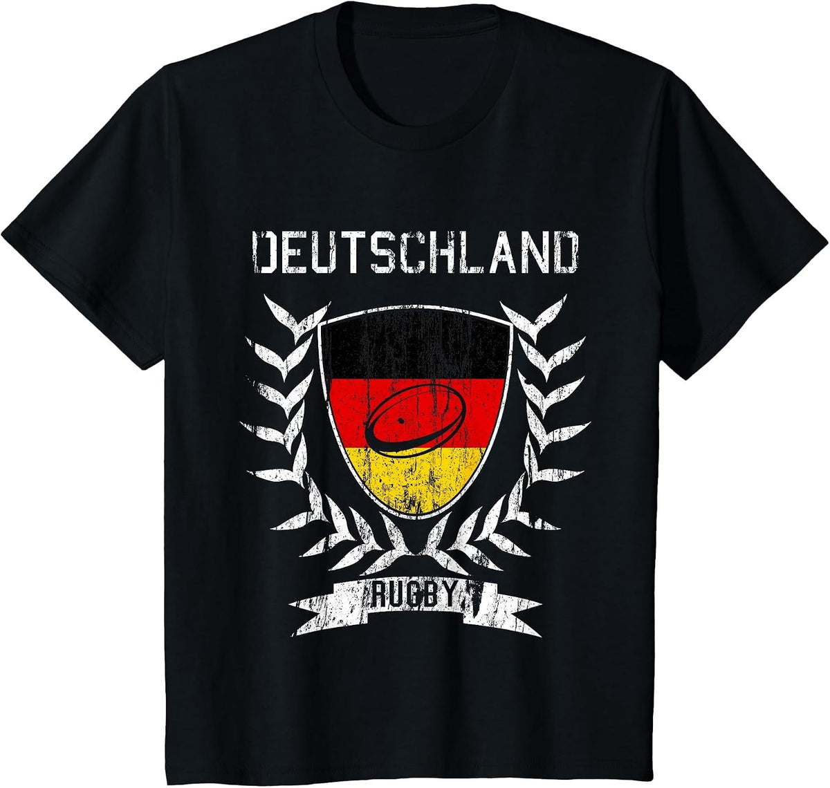 Germany Rugby Jersey 2021 Germany Rugby T-Shirt - Black