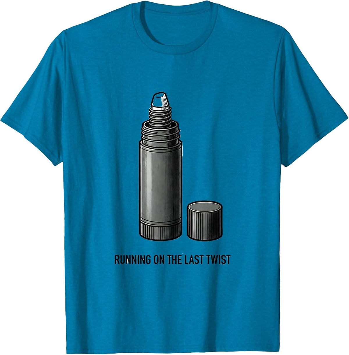 Running On The Last Twist Funny Teacher Sarcastic Humor T-Shirt - Sapphire Blue