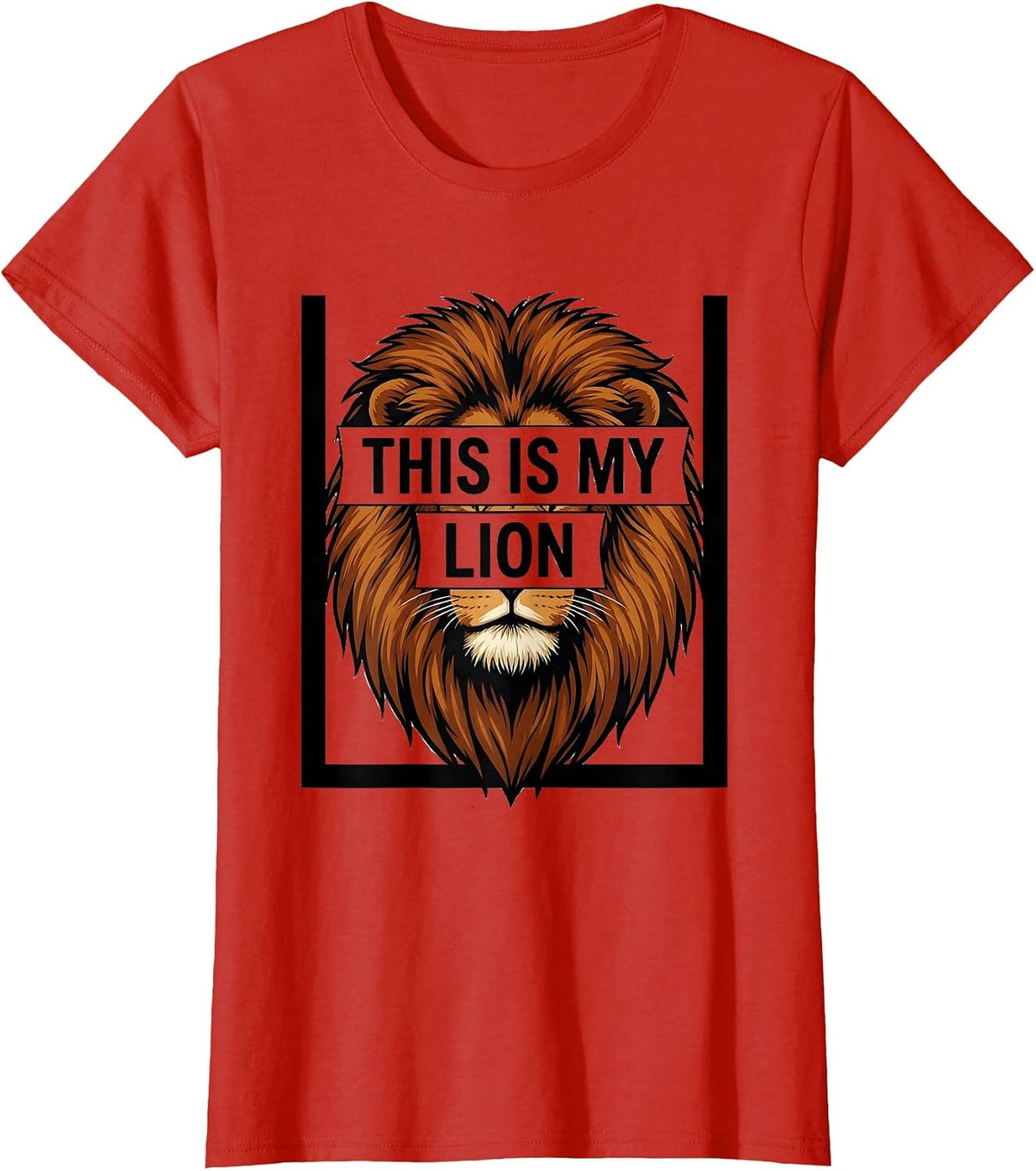 This Is My Lion Funny Lion Lover Kawaii Cute Halloween T-Shirt - Red