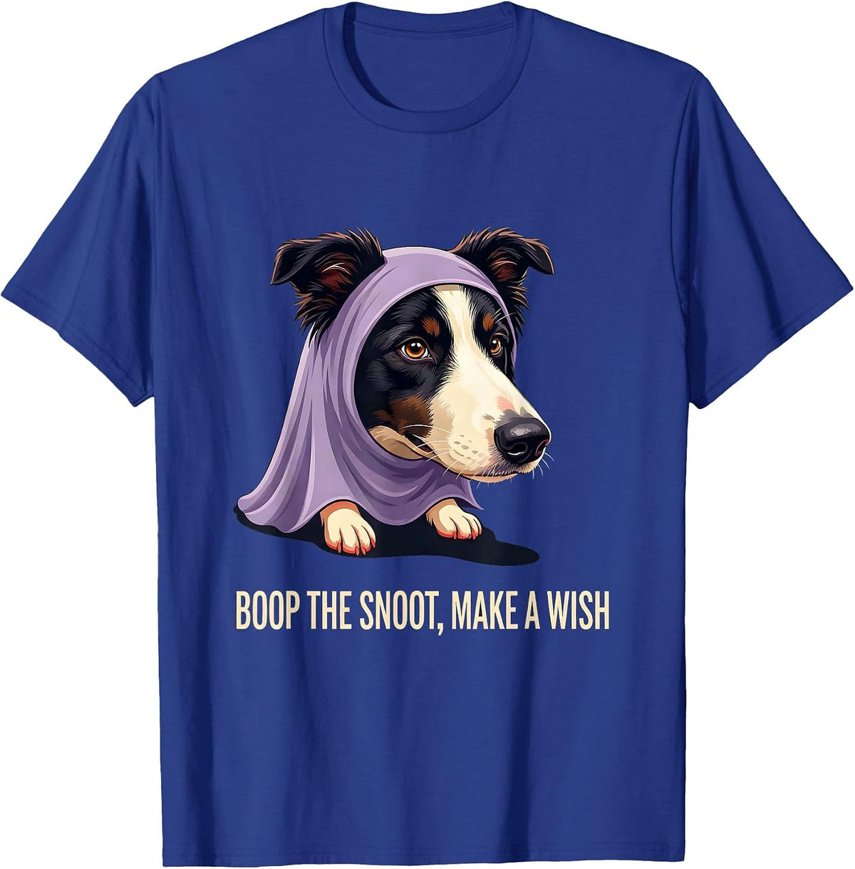 Boop The Snoot Make A Wish Funny Halloween Dog Mom T-Shirt - Royal Blue