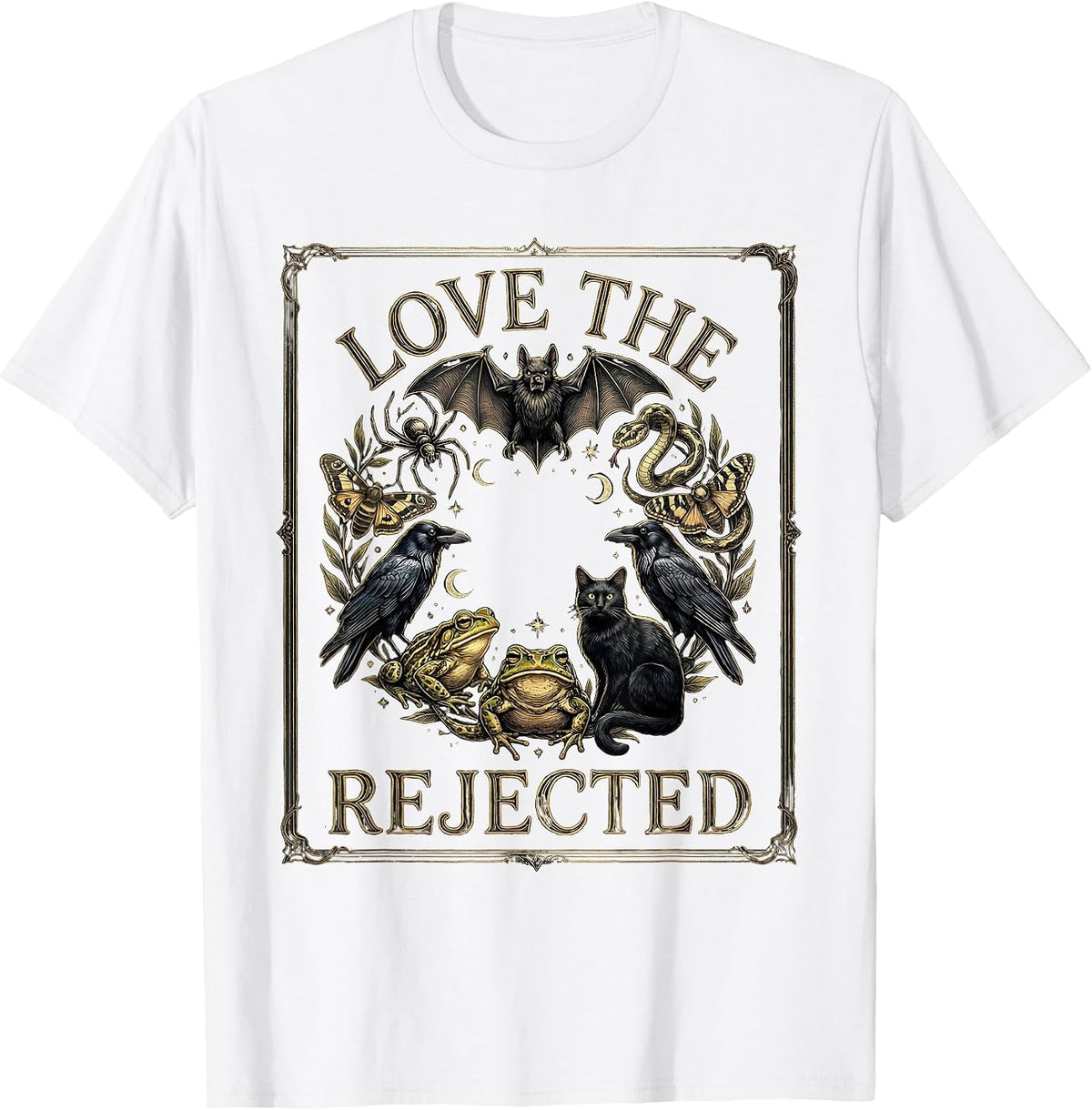 Men's Love The Rejected Mystic Celestial Creature Lover Gift T-Shirt - White