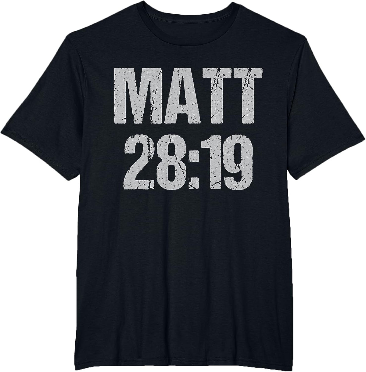 Matt 28:19 T-Shirt - Black