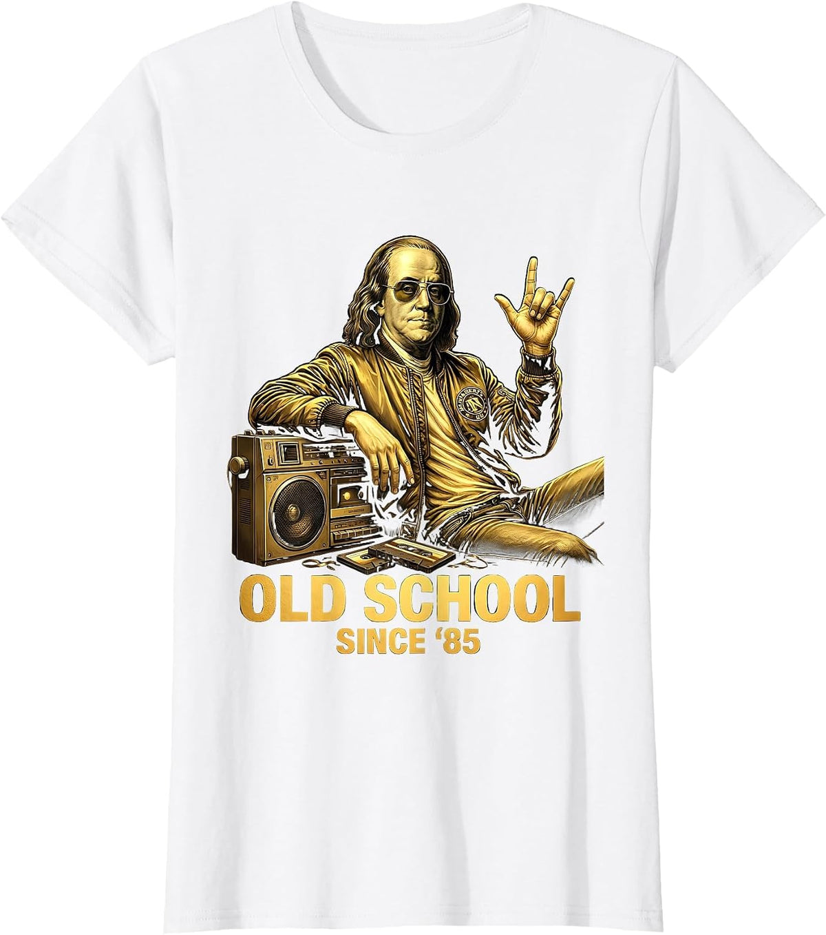 Old School Since Eighty-Five 1985 Vintage Design T-Shirt - White