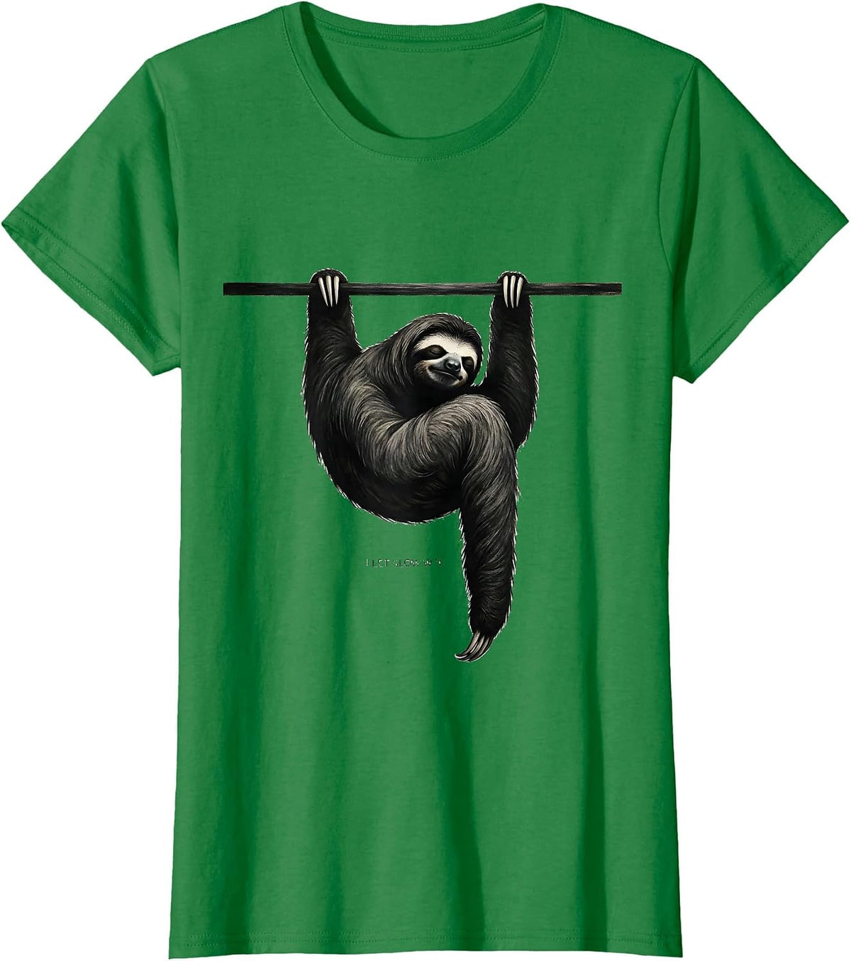 I Let Slow Win Funny Sloth Humor Gift for Sloth Lovers T-Shirt - Kelly Green