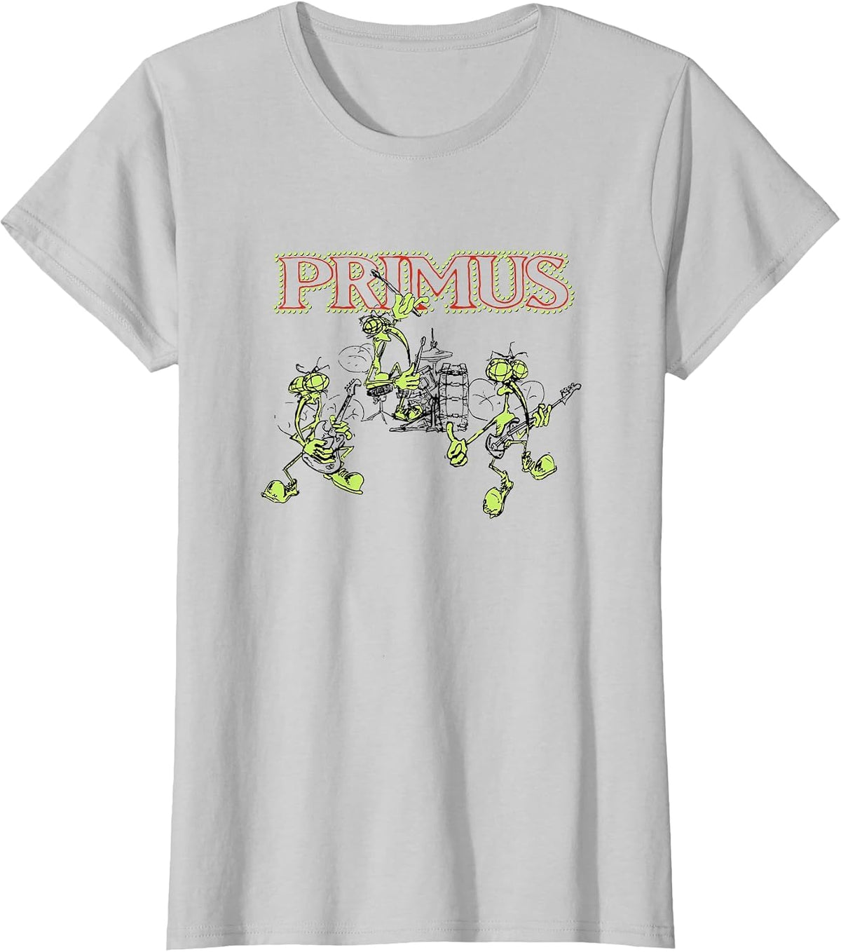 Primus Cricket Cartoon T-Shirt - Silver Grey